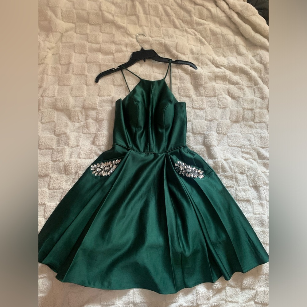 Blondie Nites Green jeweled dress